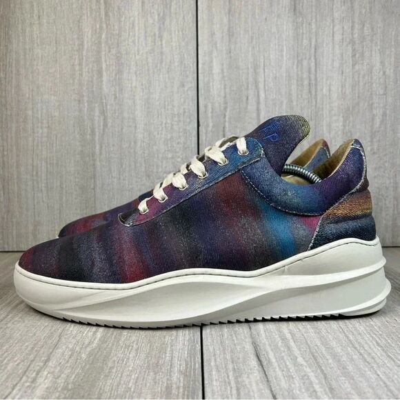 Filling Pieces Artemis Hand Crafted Canvas Low Top Sneaker Mens Size 11 EUR 44 - Picture 3 of 10